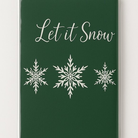 Christmas-Themed Gift Box Set Of 4 Let It Snow Joy & Noel Designs Festive Holi - Picture 2 of 10